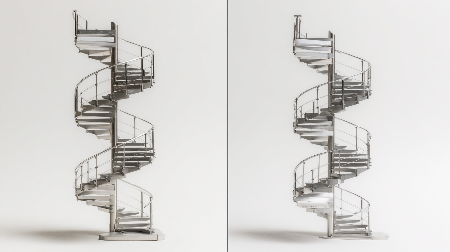 Monte escalier tournant